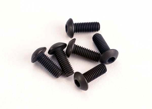 TRAXXAS 3x8mm Hex Drive Button Head Screws 6pcs - 2576