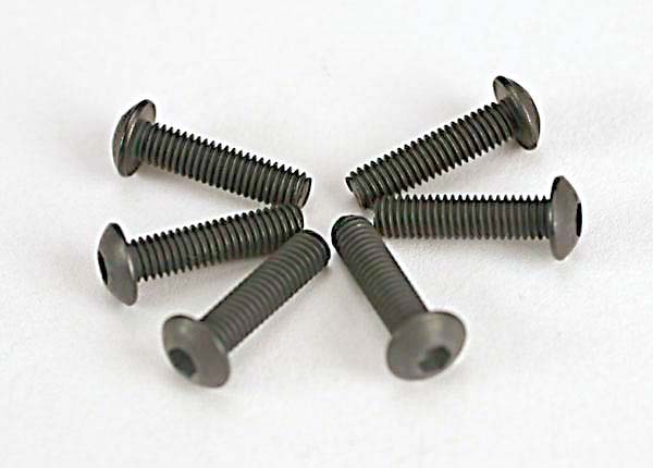 TRAXXAS 3x12mm Hex Drive Button Head Screws 6pcs - 2578