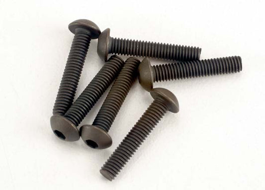 TRAXXAS 3x15mm Hex Drive Button Head Screws 6pcs - 2579