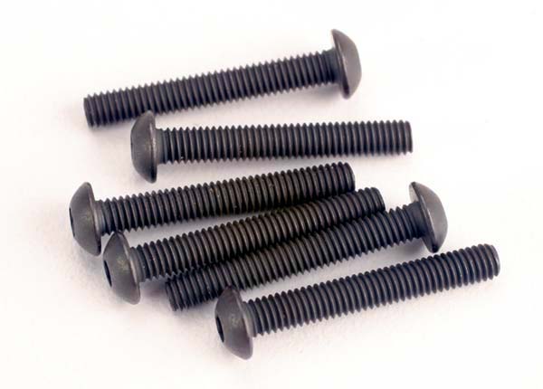 TRAXXAS 3x20mm Hex Drive Button Head Screws 6pcs - 2580