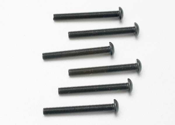 TRAXXAS 3x25mm Hex Drive Button Head Screws 6pcs - 2581