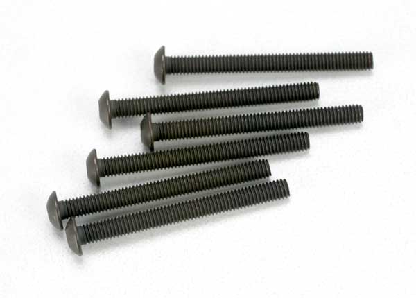 TRAXXAS 3x30mm Hex Drive Button Head Screws 6pcs - 2582