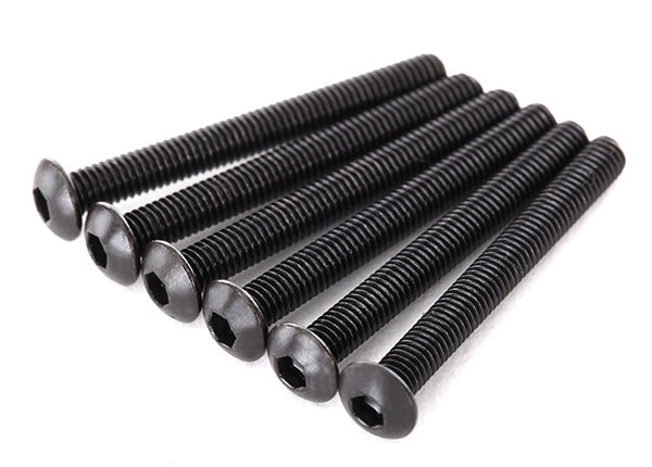 TRAXXAS 3x27mm Hex Drive Button Head Screws 6pcs - 2616