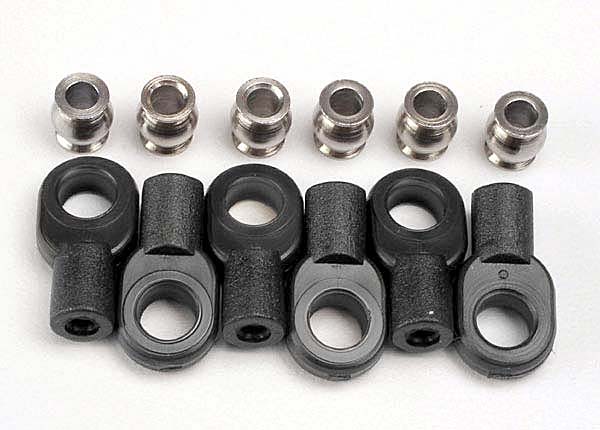 TRAXXAS Rod Ends Short w/ Pivot Balls 6pcs/ea - 2742X