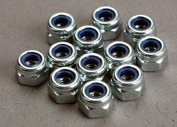 TRAXXAS 3mm Nyloc Nuts 12pcs - 2745