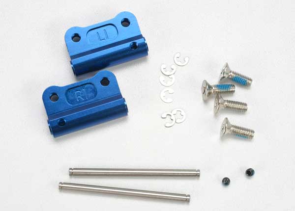 TRAXXAS Rear Suspension Arms Mount Blue Aluminium +/-1deg 2pcs - 2798X