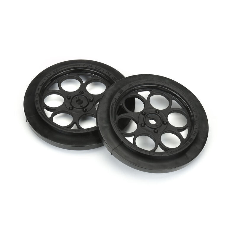 PROLINE Showtime Front Runner 2.2/2.7in Black Fr Drag Racing Wheels 2pcs - PRO280303