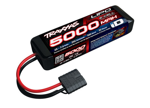 TRAXXAS 5000mah 7.4V 25C Lipo Battery w/ ID Plug - 2842X