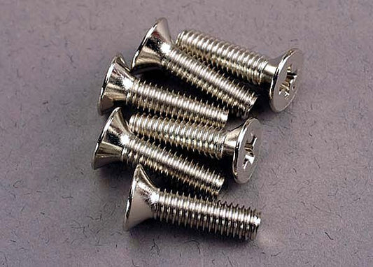 TRAXXAS 4x15mm Phillips Head Countersunk Screws 6pcs - 3167