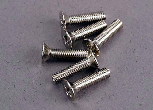 TRAXXAS 3x12mm Phillips Drive Countersunk Screws 6pcs - 3178