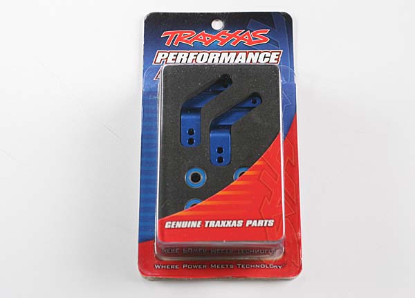 TRAXXAS Rear Stub Axle Carriers Blue Aluminium w/ 5x11x4mm Bearings 2pcs - 3652A