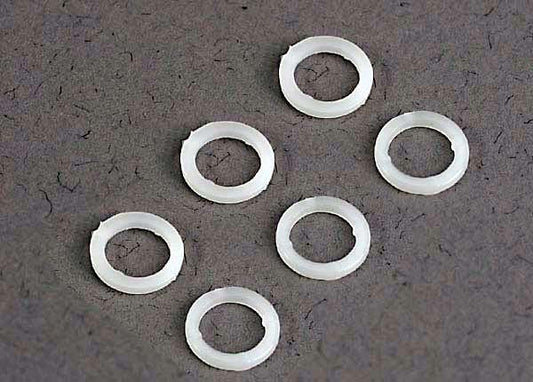 TRAXXAS 5x8x1mm White Plastic Washers 6pcs - 3685