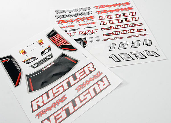 TRAXXAS Decal Sheets suit Rustler - 3716