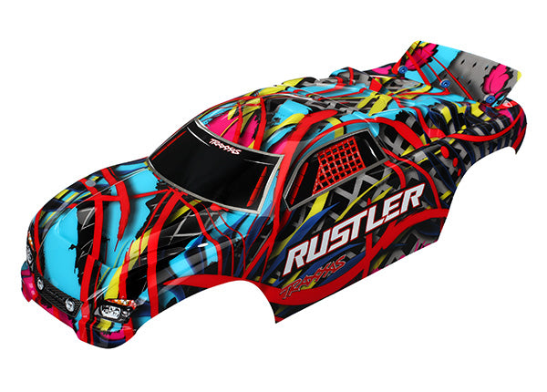 TRAXXAS Hawaiian Graphics Painted Body Shell suit Rustler - 3749