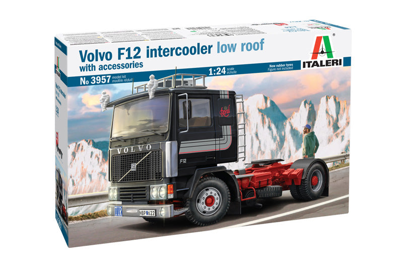 ITALERI Volvo F12 Intercooler Low Roof w/ Accessories 1:24 - 3957S