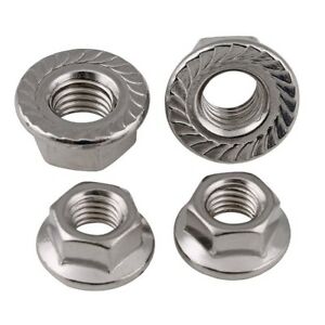 Flanged Serrated 3mm Nuts 10pcs 18301-40 - 3MMNUT