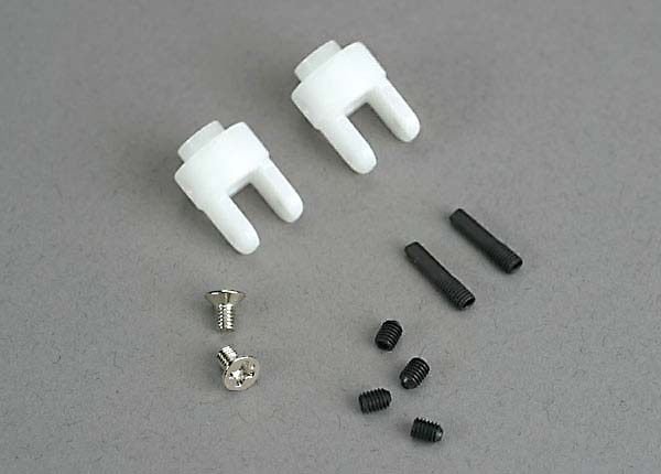 TRAXXAS Diff Output Yokes w/ Hardware White - 4628