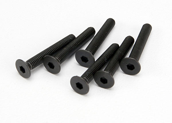 TRAXXAS 3x20mm Hex Drive Countersunk Head Screws 6pcs - 4857