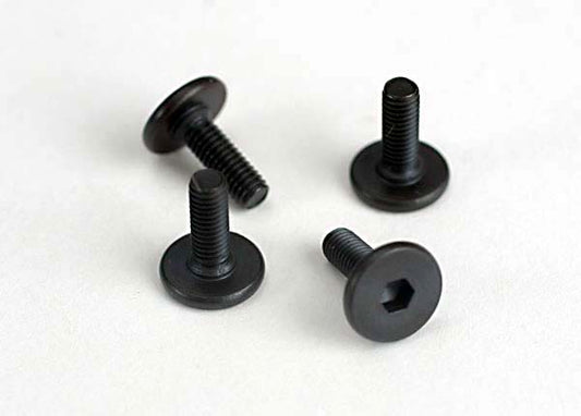 TRAXXAS 3x10mm Hex Drive Washer Head Engine Mount Screws 4pcs - 4859