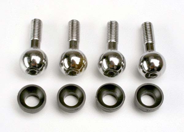 TRAXXAS Pivot Balls w/ Bushings 4pcs/ea - 4933