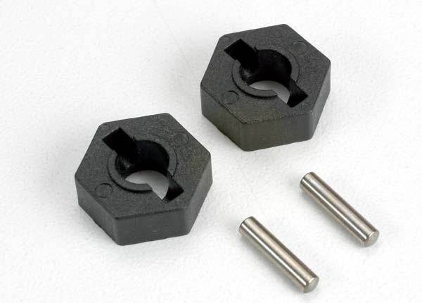 TRAXXAS 14mm Wheel Hex Black w/ Pins 2pcs/ea - 4954