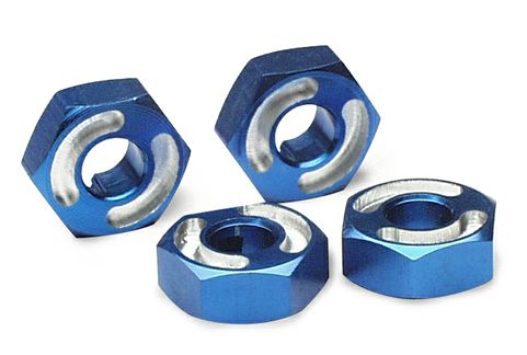 TRAXXAS 14mm Wheel Hex Blue Aluminium w/ Pins 4pcs/ea - 4954X