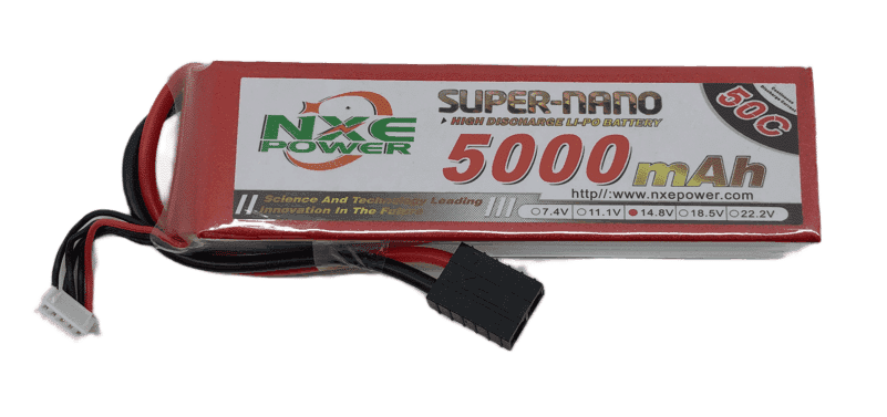 NXE 5000mah 14.8v 50C 4S Lipo Battery SC Traxxas suit Maxx - 5000SC504STRX