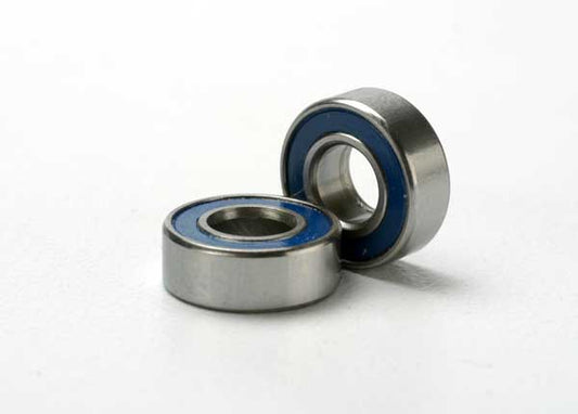 TRAXXAS 5x10x4mm Blue Rubber Sealed Bearings 2pcs - 5115