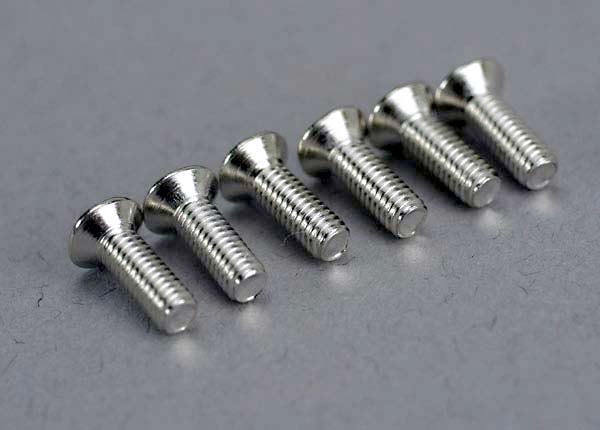 TRAXXAS 2.6x8mm Phillips Drive Countersunk Head Screws 6pcs - 5169