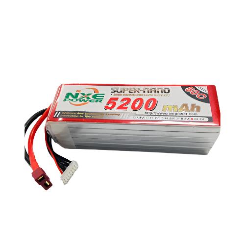 NXE 5200mah 22.2V 50C Lipo Battery SC Deans - 5200SC506SDEAN