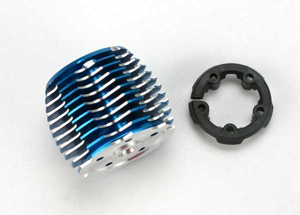 TRAXXAS TRX 2.5 Cooling Head Powertune Blue Aluminium - 5237