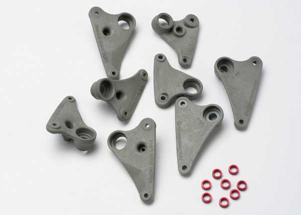 TRAXXAS Rocker Arm Set Progressive-2 90-T w/ Red Spacers 4sets - 5358