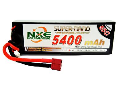 NXE 5400mah 7.4v 50c Lipo Battery HC Deans - 5400HC502SDEAN