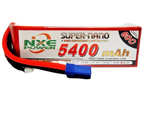 NXE 5400mah 22.2v 60c Lipo Battery SC EC5 - 5400SC606SEC5