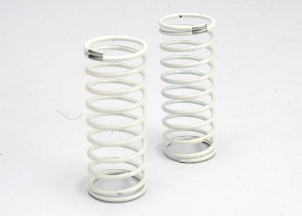 TRAXXAS GTR Shock Springs Rear 1.2 Silver Rate White Finish 2pcs - 5431