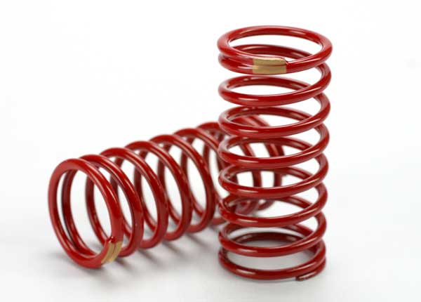 TRAXXAS GTR Shock Springs Fr/Rr 2.6 Yellow Rate Red Finish 2pcs - 5435