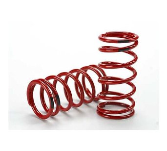 TRAXXAS GTR Shock Springs Fr/Rr 4.4 Black Rate Red Finish 2pcs - 5441