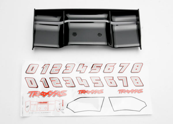 TRAXXAS Rear Wing Black suit Revo - 5446