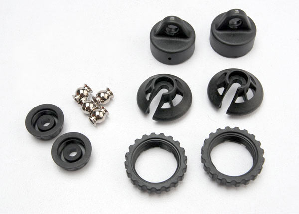 TRAXXAS GTR Shock Caps & Spring Retainers 12pcs - 5465