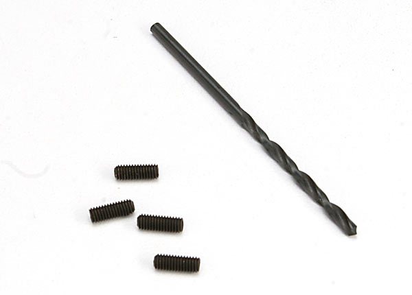 TRAXXAS Droop Screw Set w/ Drill Bit 4pcs - 5554