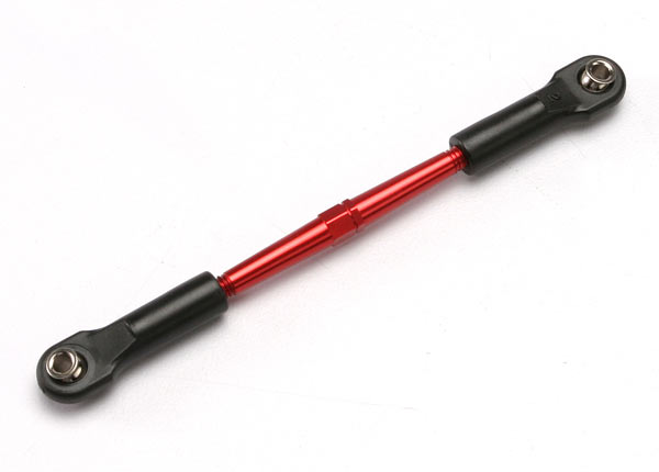 TRAXXAS 61mm Turnbuckle Toe Link Red Aluminium w/ Rod Ends & Balls 1pcs - 5595