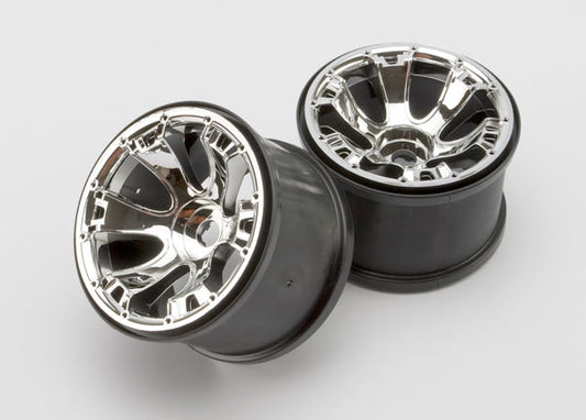 TRAXXAS Geode 3.8in Chrome Wheels 17mm 2pcs - 5671