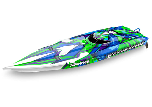 TRAXXAS SPARTAN BRUSHLESS BOAT 36in Green 57076-4GRNR