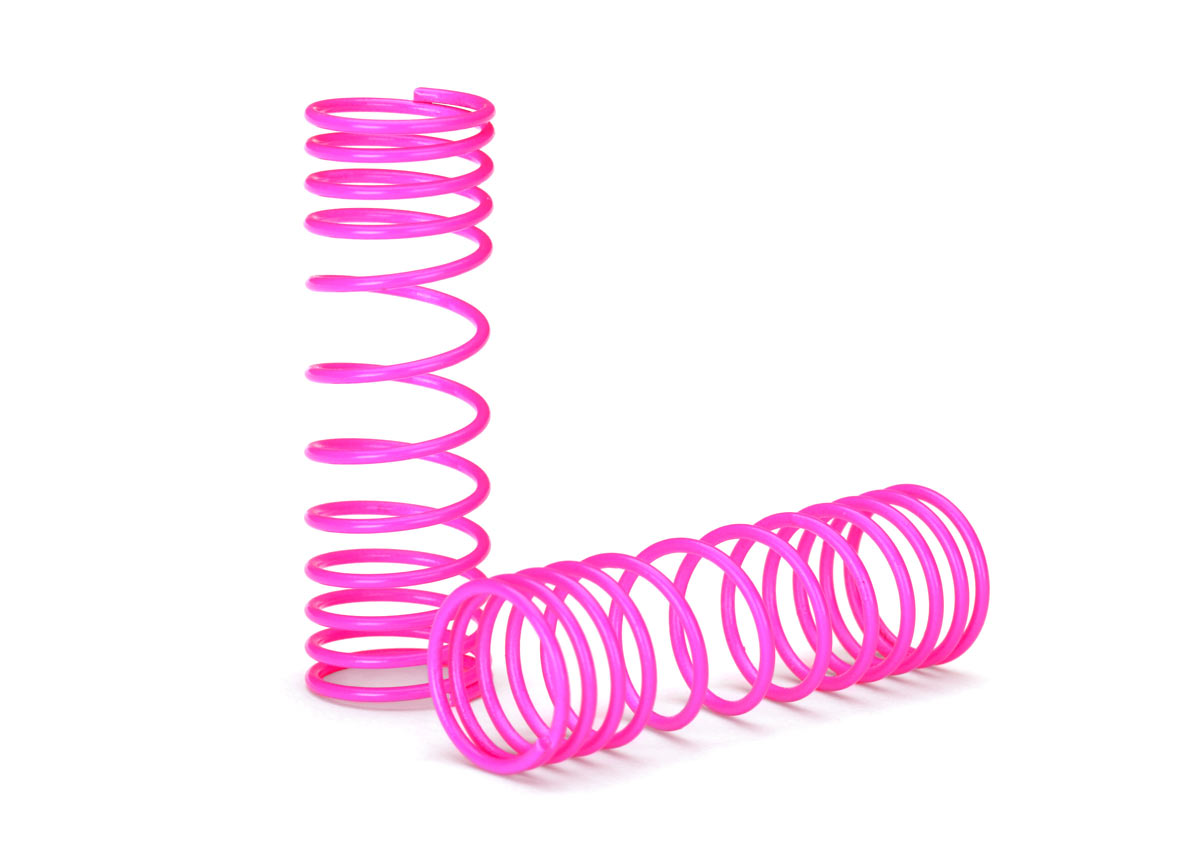 TRAXXAS Shock Springs Front Progressive Pink Finish 2pcs - 5857P