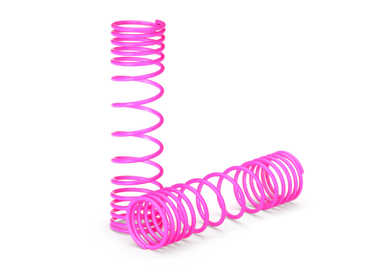 TRAXXAS Shock Springs Rear Progressive Pink Finish 2pcs - 5858P