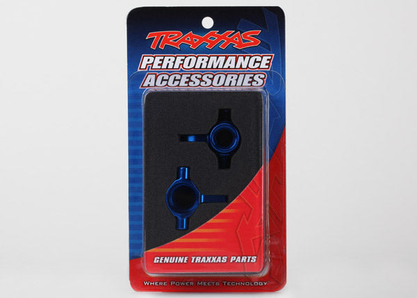 TRAXXAS Steering Blocks Blue Aluminium 2pcs - 6439