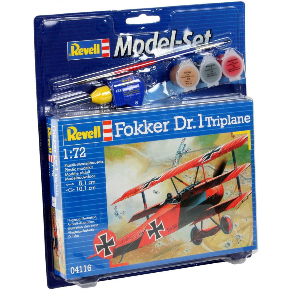 REVELL Fokker DR1 Tri-Plane Starter Set 1:72 - 64116