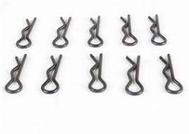 ROVAN 1mm Body Clips Black 10pcs - ROV-65056