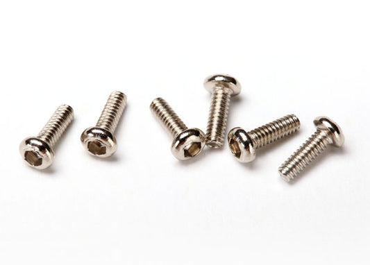 TRAXXAS 1.6x5mm Hex Drive Button Head Screws 6pcs - 6643