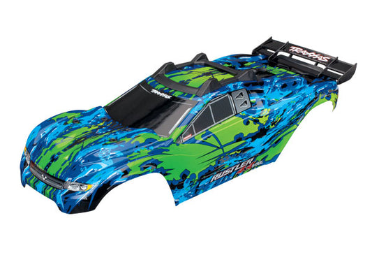 TRAXXAS Rustler 4WD Green Body Shell w/ Cage Frame - 6717G